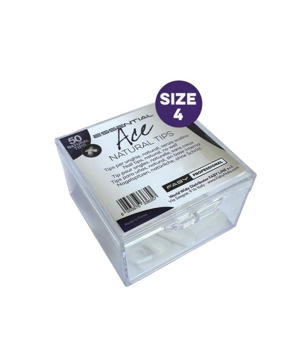 Essential Ace Natural Tips 50Pcs - Theresia Cosmetics - nail care - Theresia Cosmetics