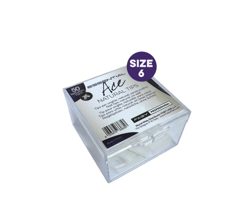 Essential Ace Natural Tips 50Pcs - Theresia Cosmetics - nail care - Theresia Cosmetics