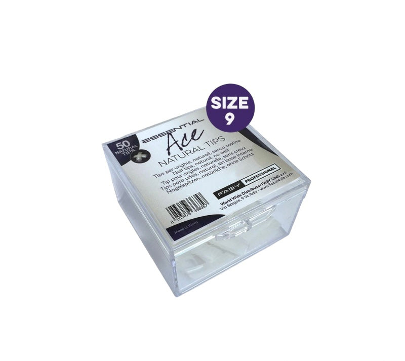 Essential Ace Natural Tips 50Pcs - Theresia Cosmetics - nail care - Theresia Cosmetics