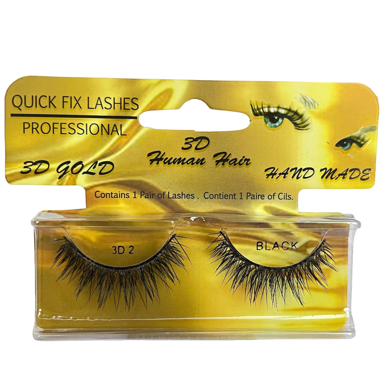 Quick Fix Lashes 3D Gold - Human Hair - Theresia Cosmetics - Eyelashes - Theresia Cosmetics