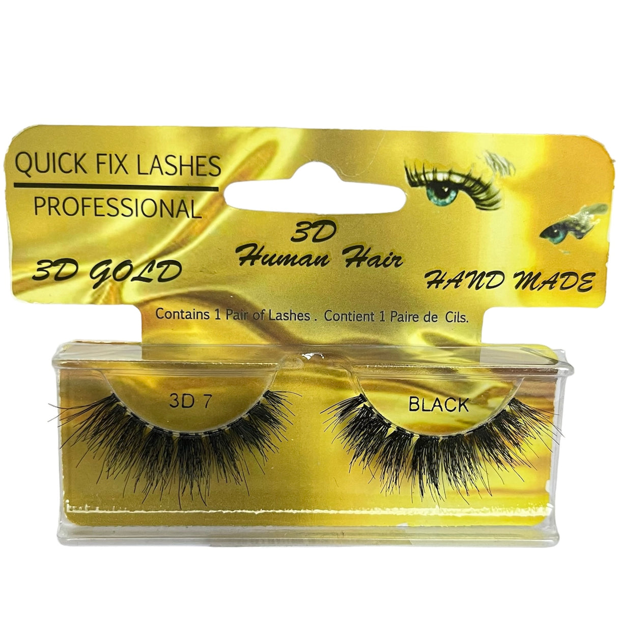 Quick Fix Lashes 3D Gold - Human Hair - Theresia Cosmetics - Eyelashes - Theresia Cosmetics