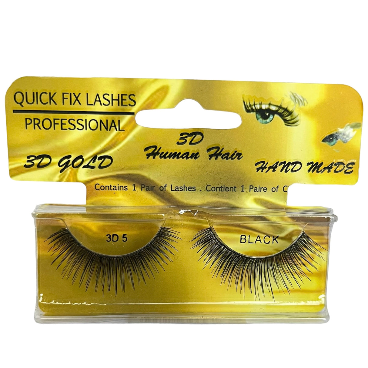 Quick Fix Lashes 3D Gold - Human Hair - Theresia Cosmetics - Eyelashes - Theresia Cosmetics