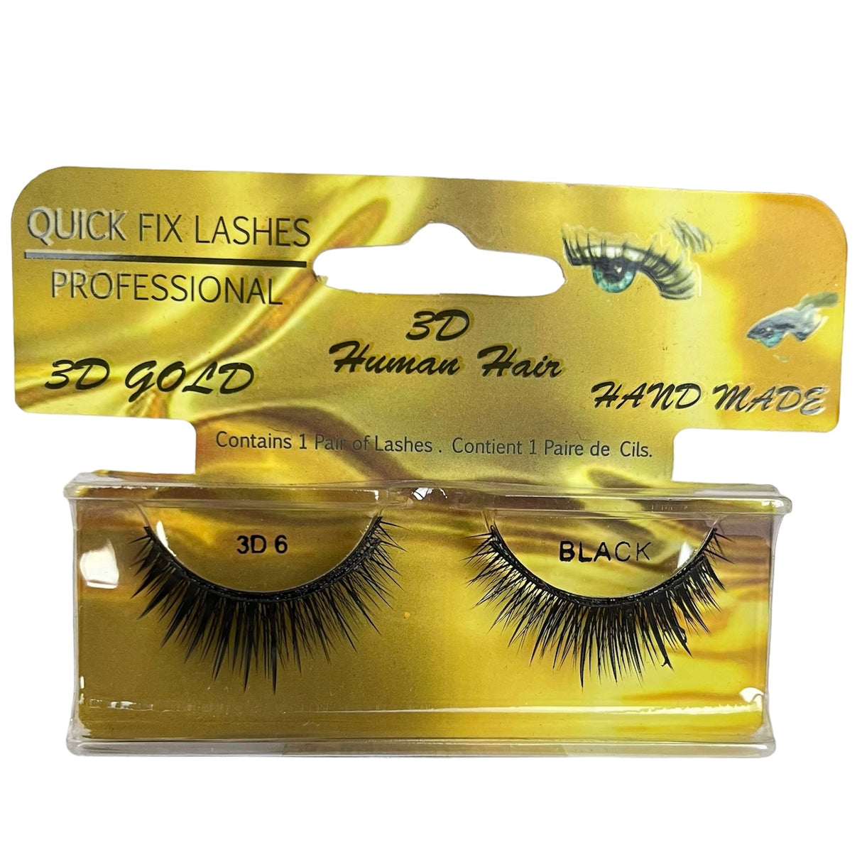 Quick Fix Lashes 3D Gold - Human Hair - Theresia Cosmetics - Eyelashes - Theresia Cosmetics