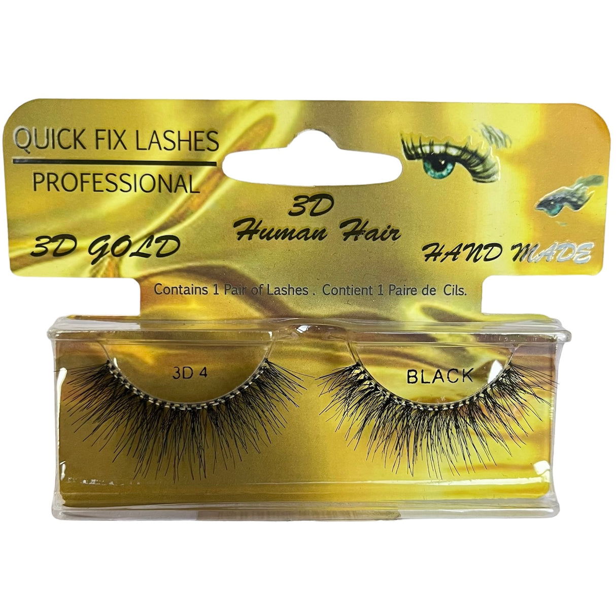 Quick Fix Lashes 3D Gold - Human Hair - Theresia Cosmetics - Eyelashes - Theresia Cosmetics