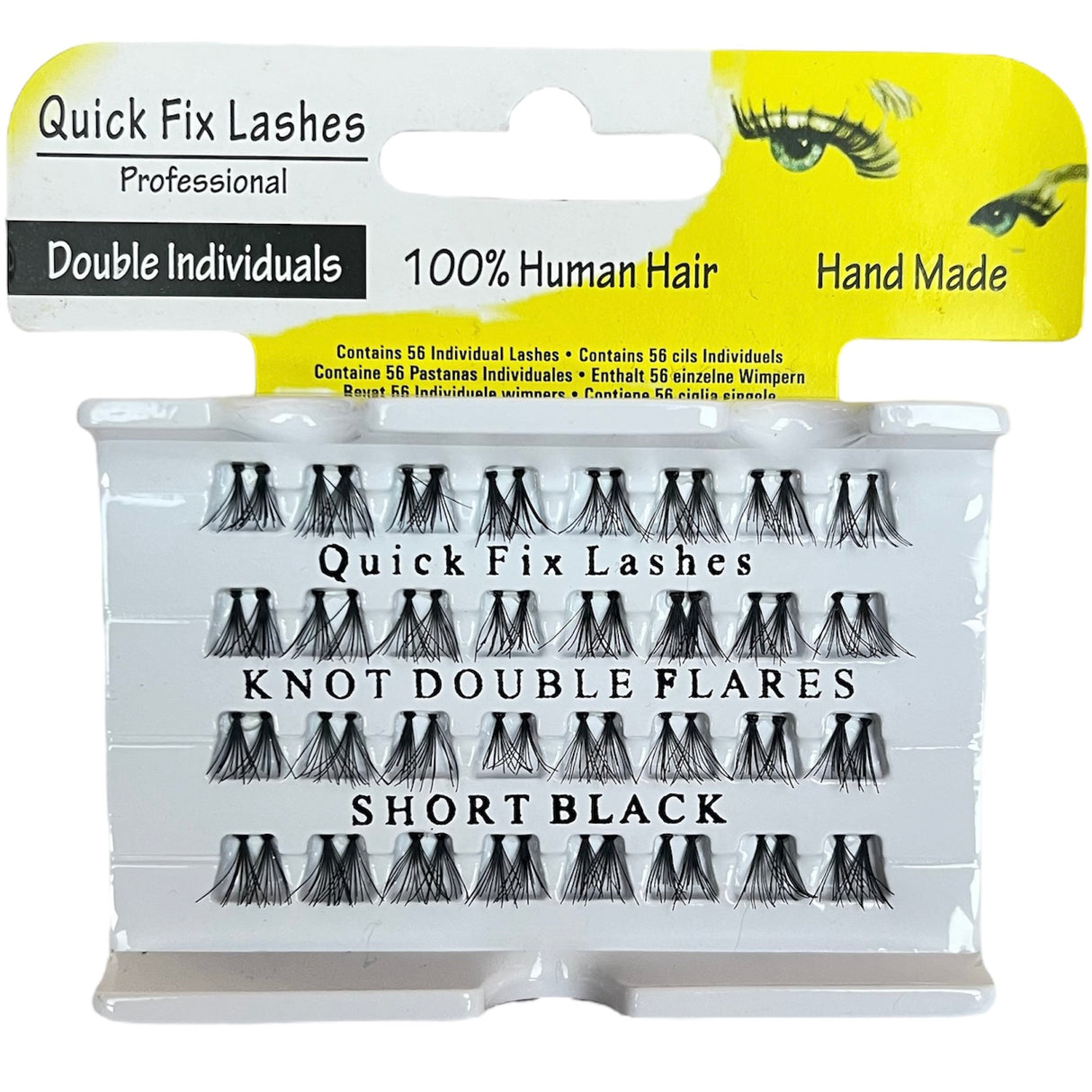 Quick Fix Double Individuals Lashes - Knot Double Flare Black - Theresia Cosmetics - Eyelashes - Theresia Cosmetics