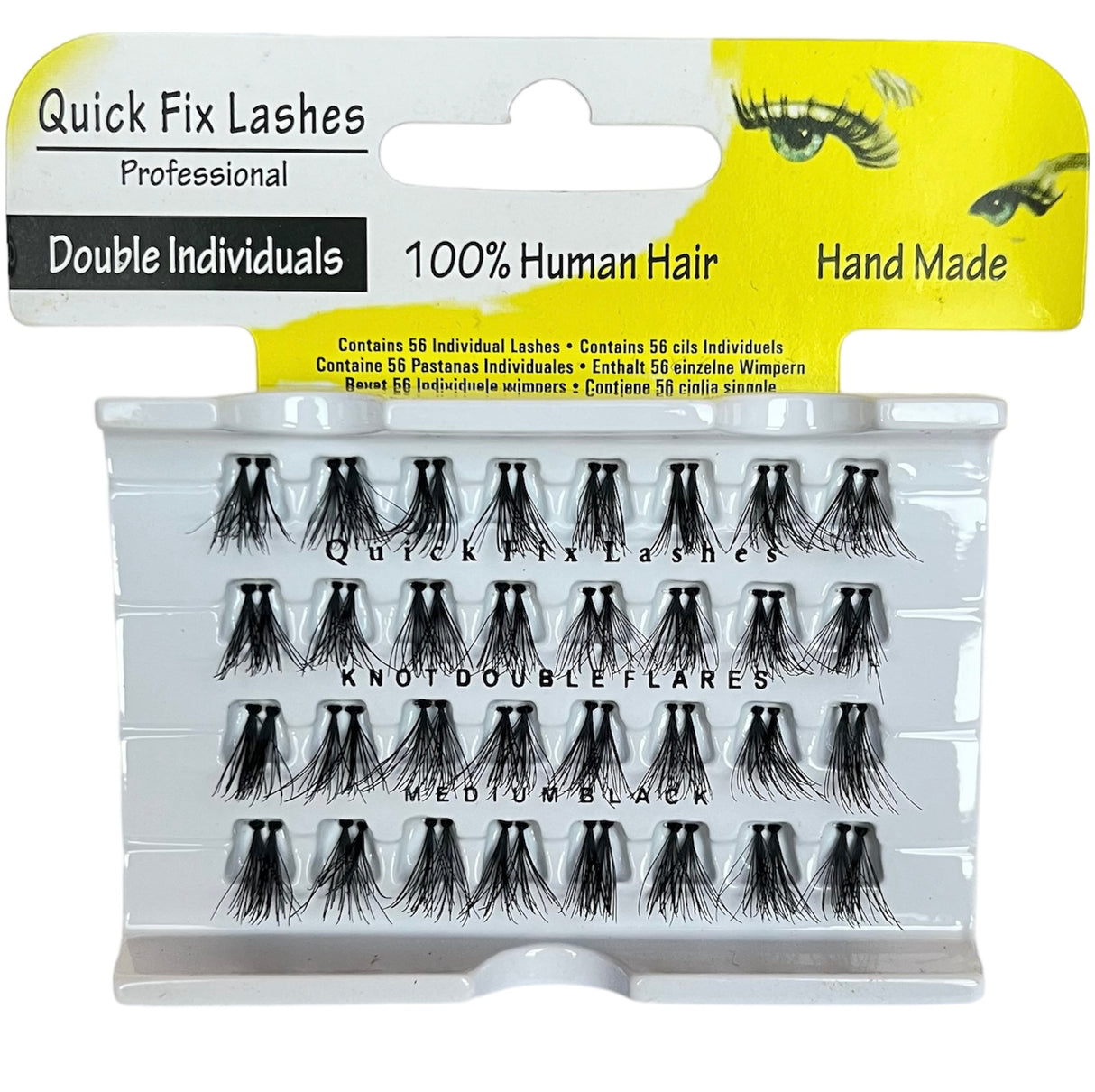 Quick Fix Double Individuals Lashes - Knot Double Flare Black - Theresia Cosmetics - Eyelashes - Theresia Cosmetics