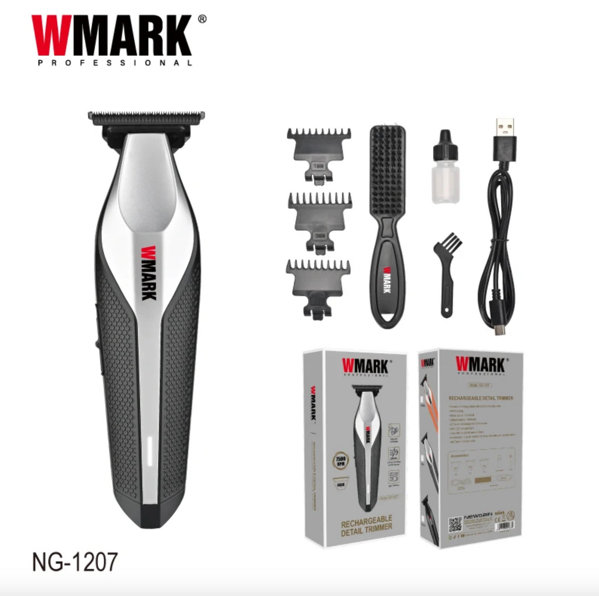WMARK NG-1207 7500RPM Trimmer Professional Clipper Trimmer