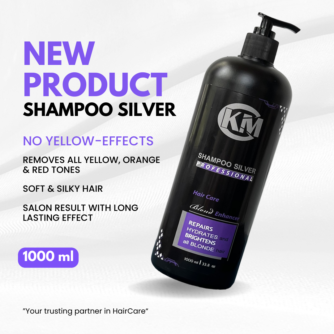 KM - Professional Shampoo Silver No Yellow Effects - Theresia Cosmetics - Shampoo silver - Theresia Cosmetics