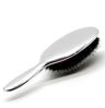 Silver & Gold Round Detangling Hair Brush: Antistatic, Ionic, Heat Resistant