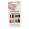 Professional Nails Design 5 Pairs with glue