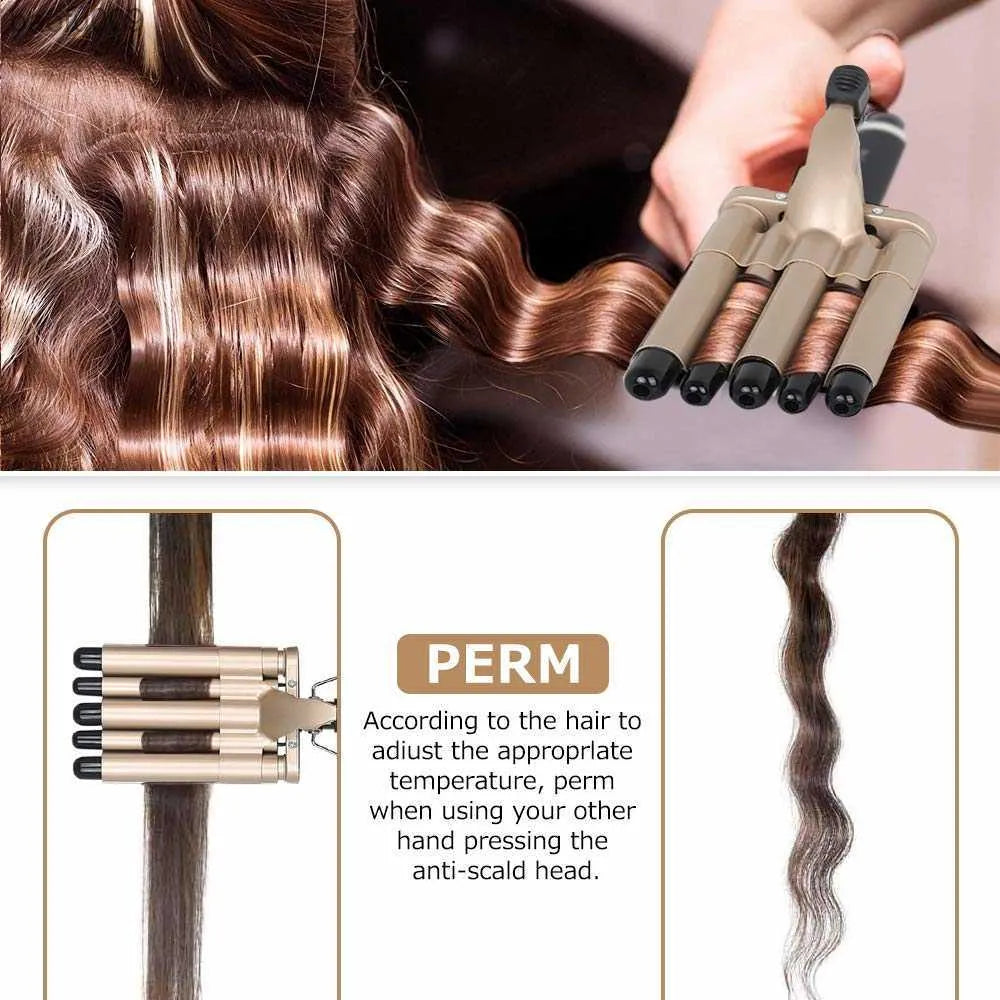 5 Barrels Professional Salon Use For Wavy Hair