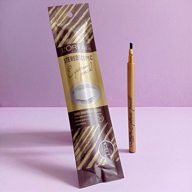 L'Oréal MICROBLADING EYEBROW PENCIL - Draw your eyebrow hairs in three dimensions - Theresia Cosmetics - eyebrows - Theresia Cosmetics