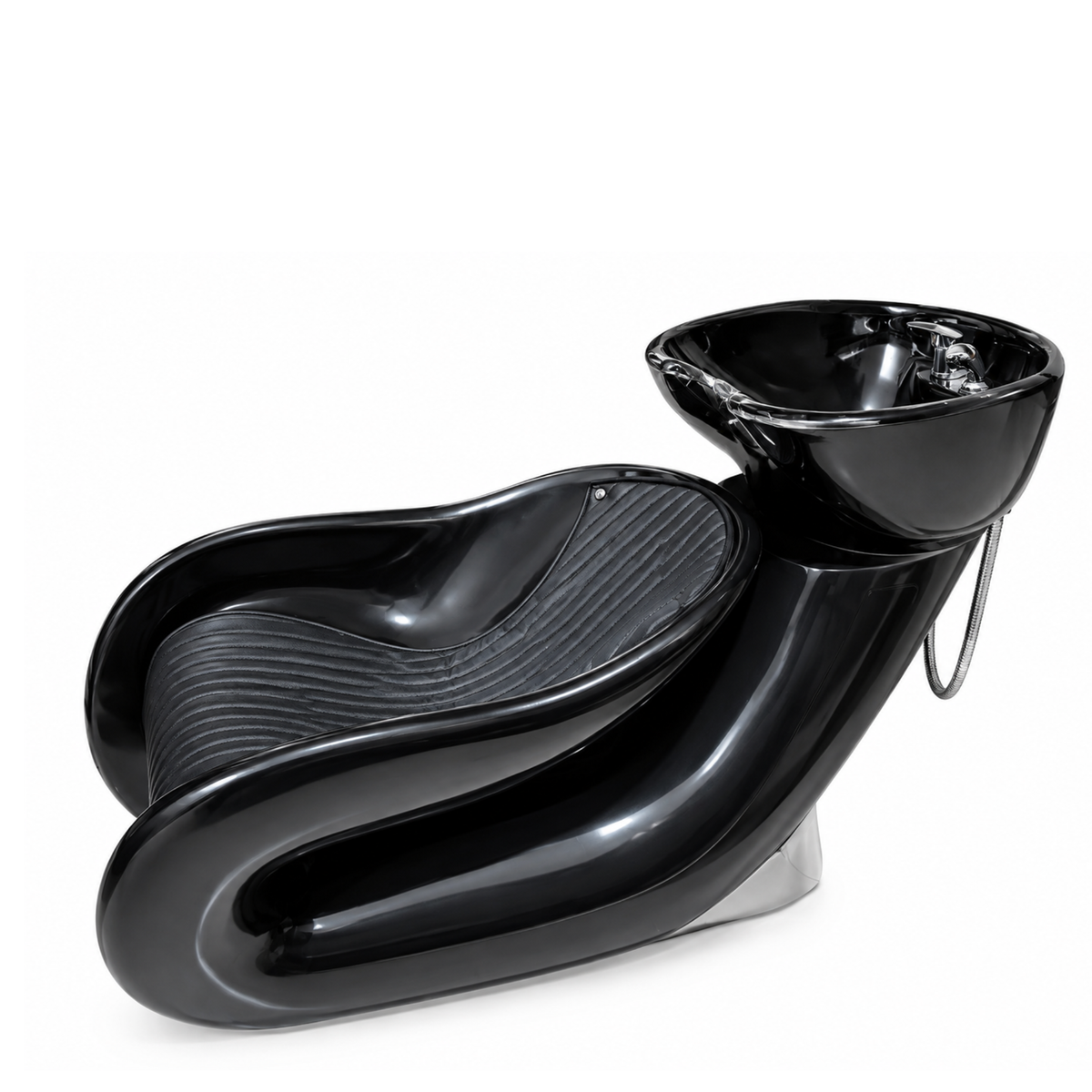 Salon Black Plexy Design Shampoo Chair