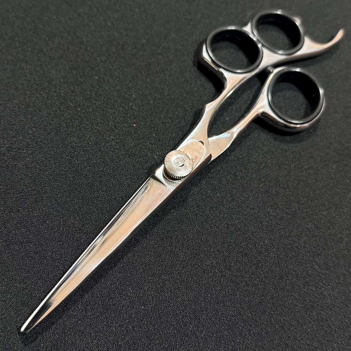 KM Three Fingers Silver 6” Salon Scissor