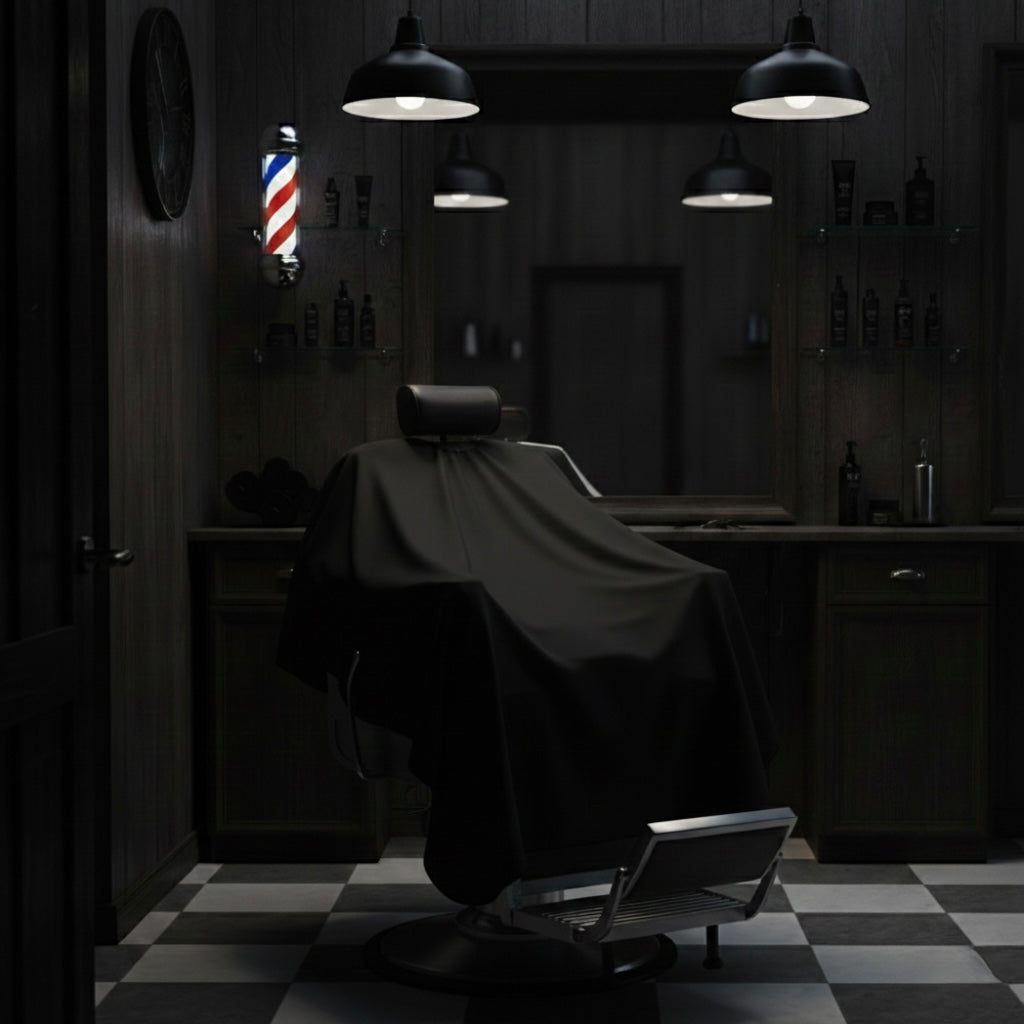 Full Black Barber Cape