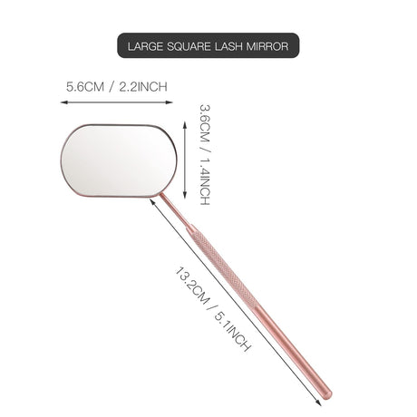 Lash Mirror, 2.2Inches Stainless Steel Makeup Eyelash Mirror