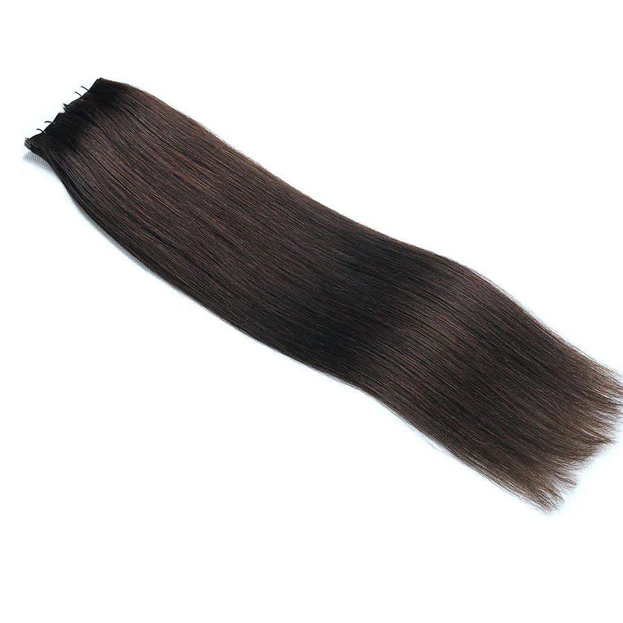 Tape In Hair Extensions 21" #2 Dark Brown - 100% Human Hair