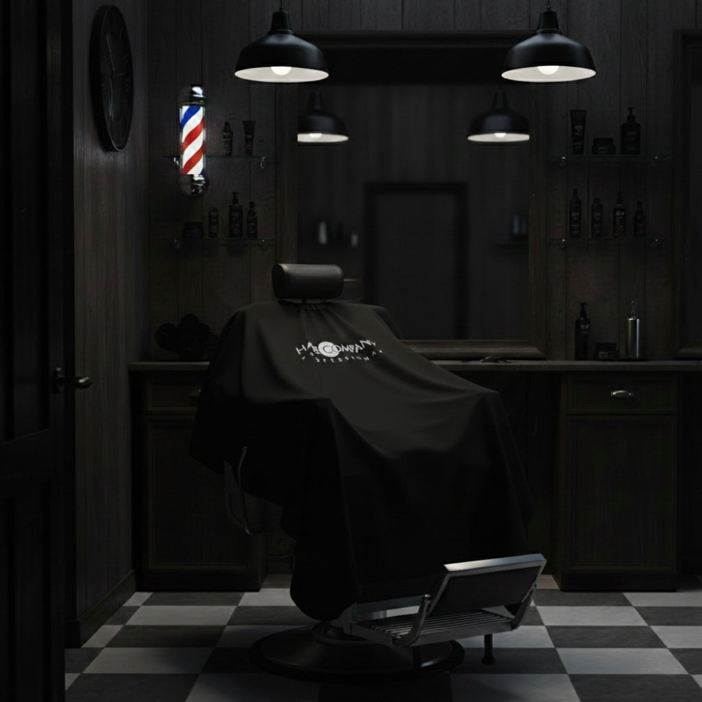 HairCompany Black Barber Cape