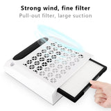4-in-1 Nail Studio Machine – 80W Nail Drill with 30,000 RPM, Dust Collector, LED Light & Polisher