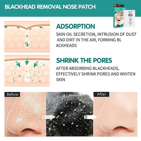 Disunie Bamboo Charcoal Blackhead Nose Mask Clean Pore Acne