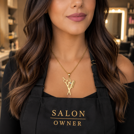 Hairdressing Necklace Accessorie - Gold