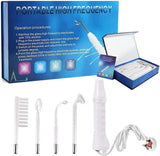 Portable High Frequency Instrument Facial Skin Electrode Wand Neon Electrotherapy Glass Tube Acne Spot Remover Handheld