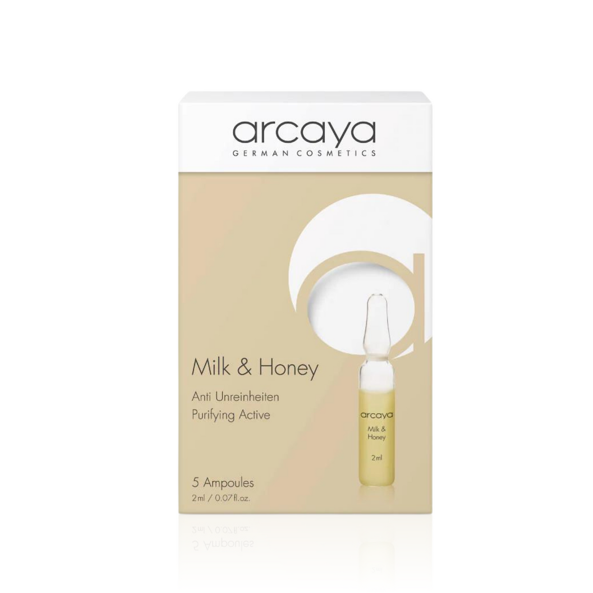 Arcaya Milk&Honey Ampoule Pack - anti-bacterial, alleviate skin impurities and redness. Great for oily skin.