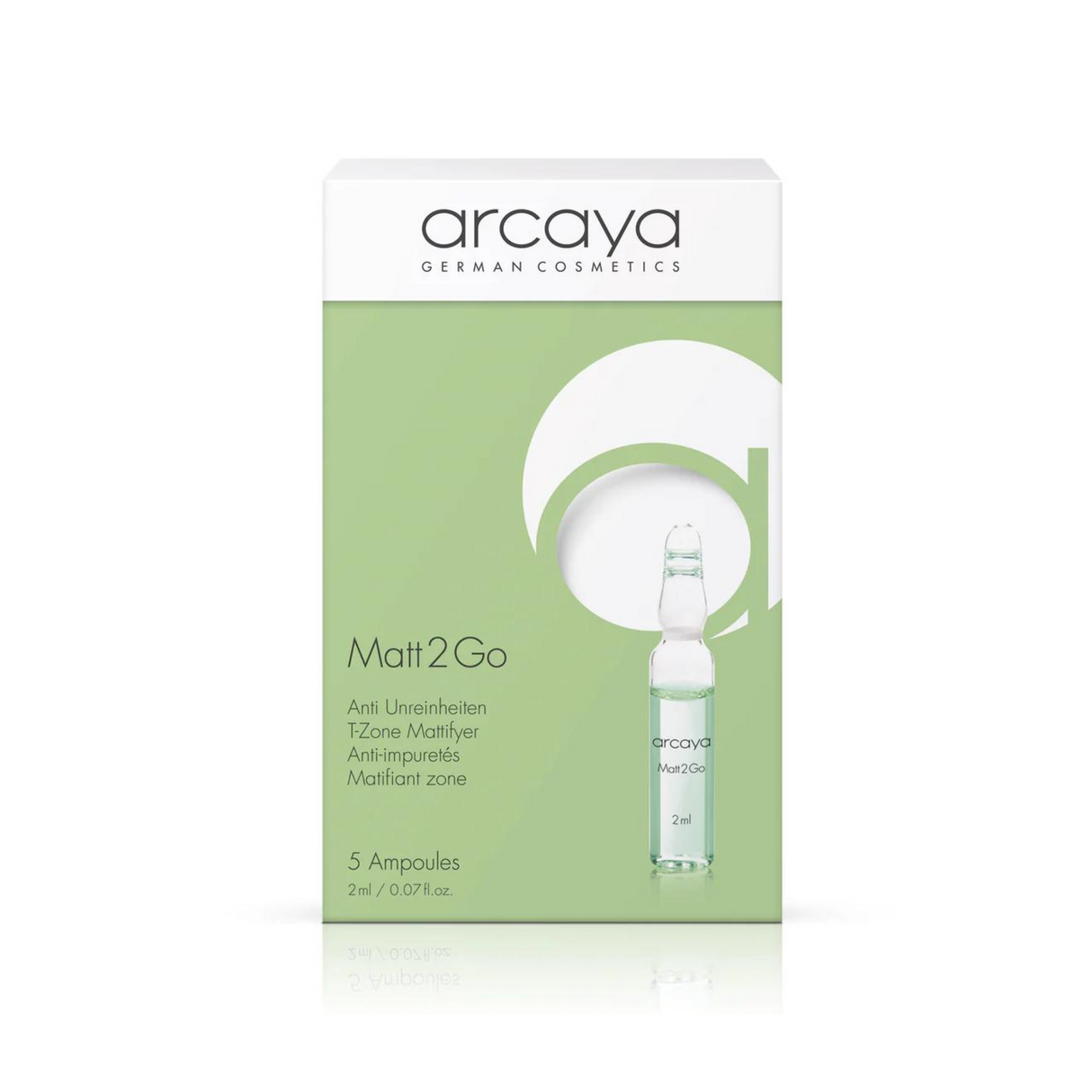 Arcaya Matt 2 Go Ampoul Pack - For Oily Skin