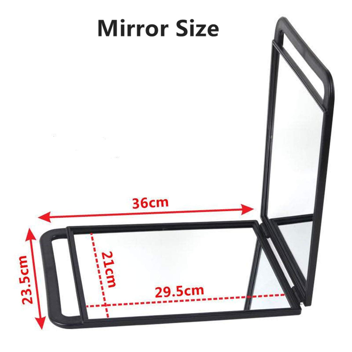 Salon Mirror Hand Mirror Two Sides With Hinge YB501