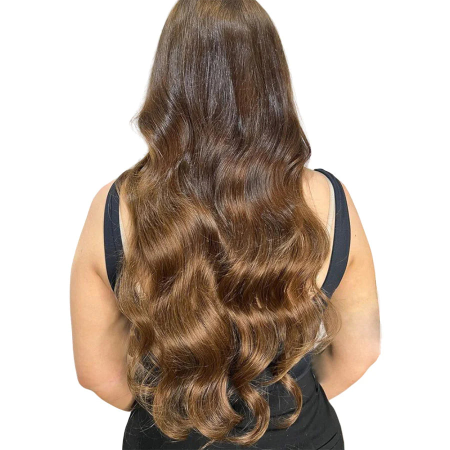 Tape Hair Extensions 21" #6 Medium Brown - 100% Human Hair