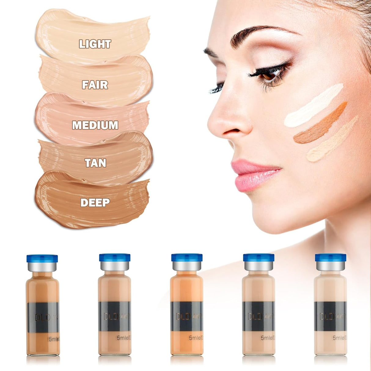 BB Glow Starter Kit – Anti-Aging Serum & Pigments Set with Niacinamide & Peptides (10 x 5ml)