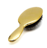 Silver & Gold Round Detangling Hair Brush: Antistatic, Ionic, Heat Resistant