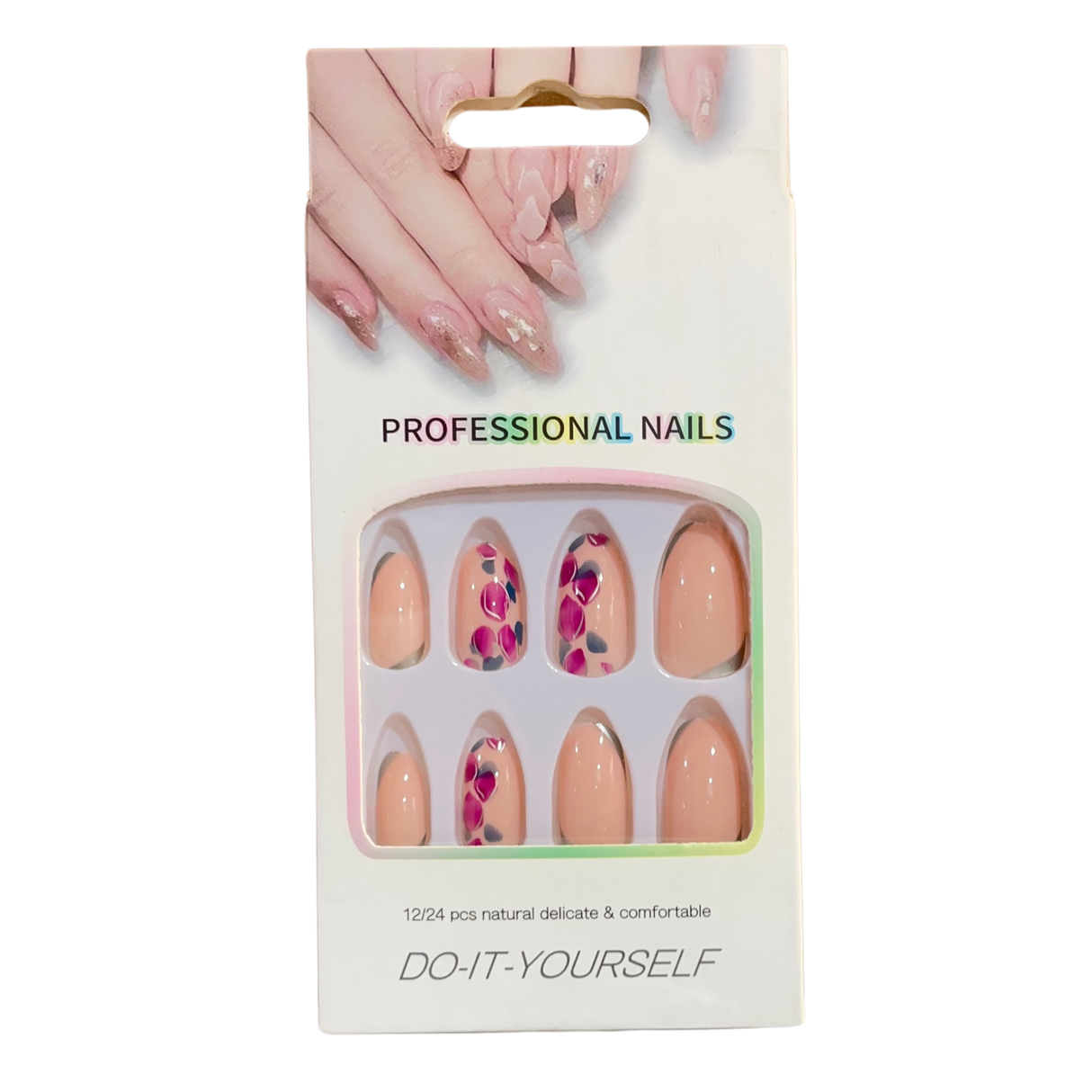Professional Nails Design 5 Pairs with glue