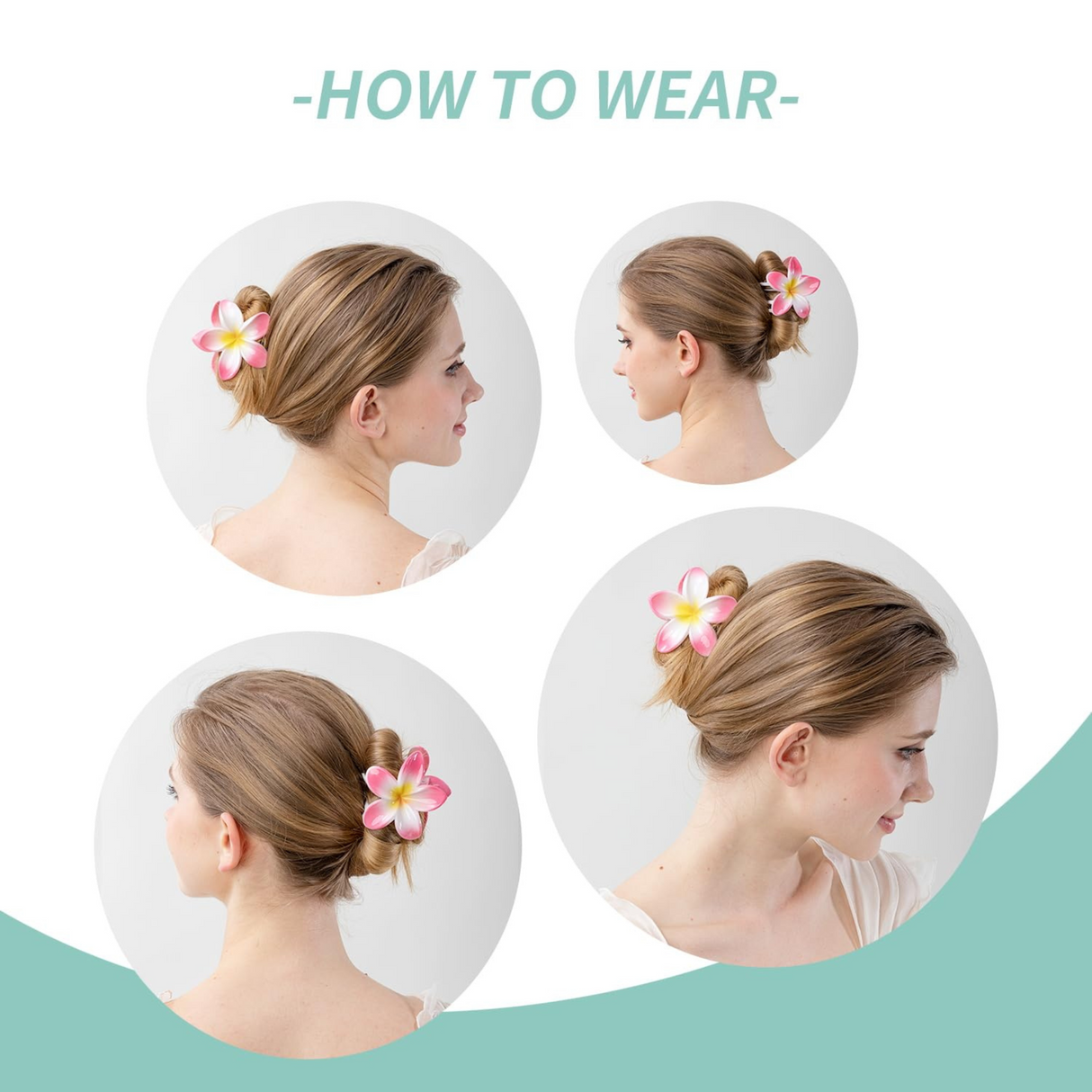 "Ocean Wind Hairpin Set: 6 Large Acrylic Hair Clamps in 6 Colors, Strong Hold,Fits All Hair Types - Theresia Cosmetics - Hair styling - Theresia Cosmetics