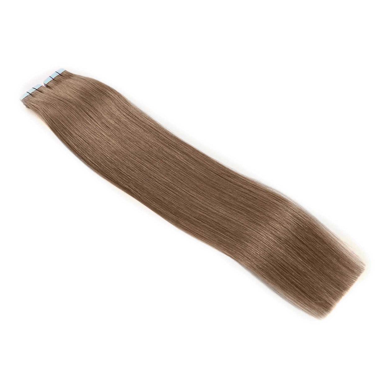 Tape Hair Extensions 21" #8 Cinnamon Brown - 100% Human Hair