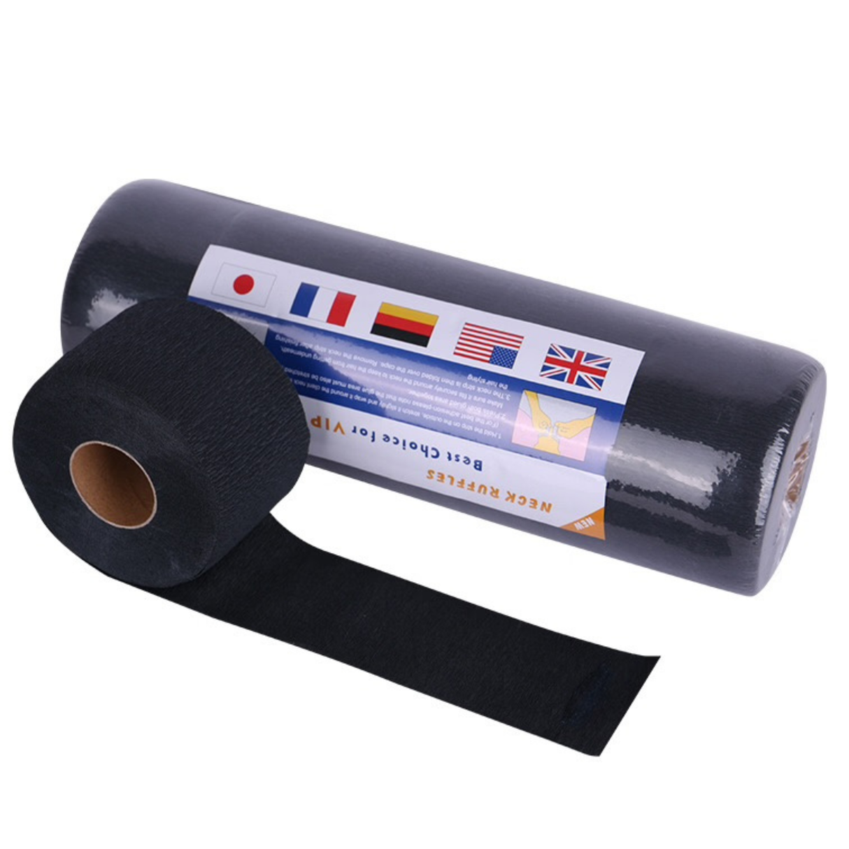 Black Barber Neck Strips - 500