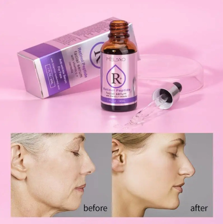 Melao Anti-Aging Day-Night Retinol Serum: Firms, brightens, and hydrates skin. Boosts collagen, fades pigmentation. - Theresia Cosmetics - skin care - Theresia Cosmetics