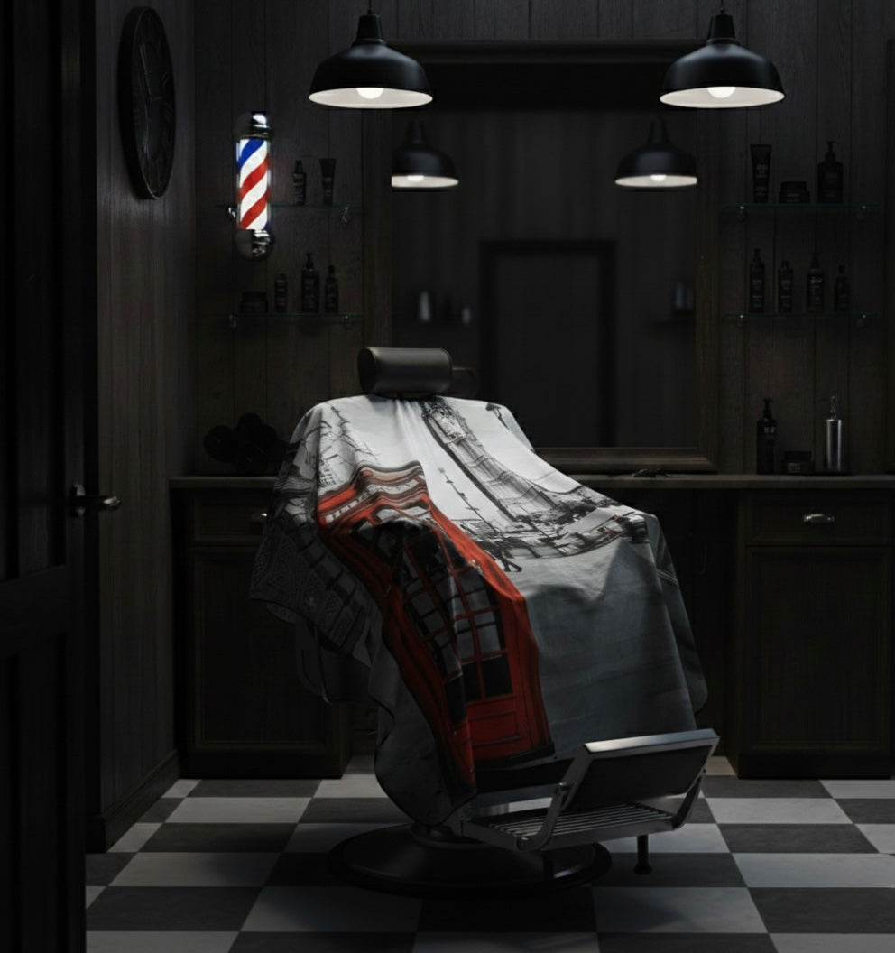 London Barber Grey Cape