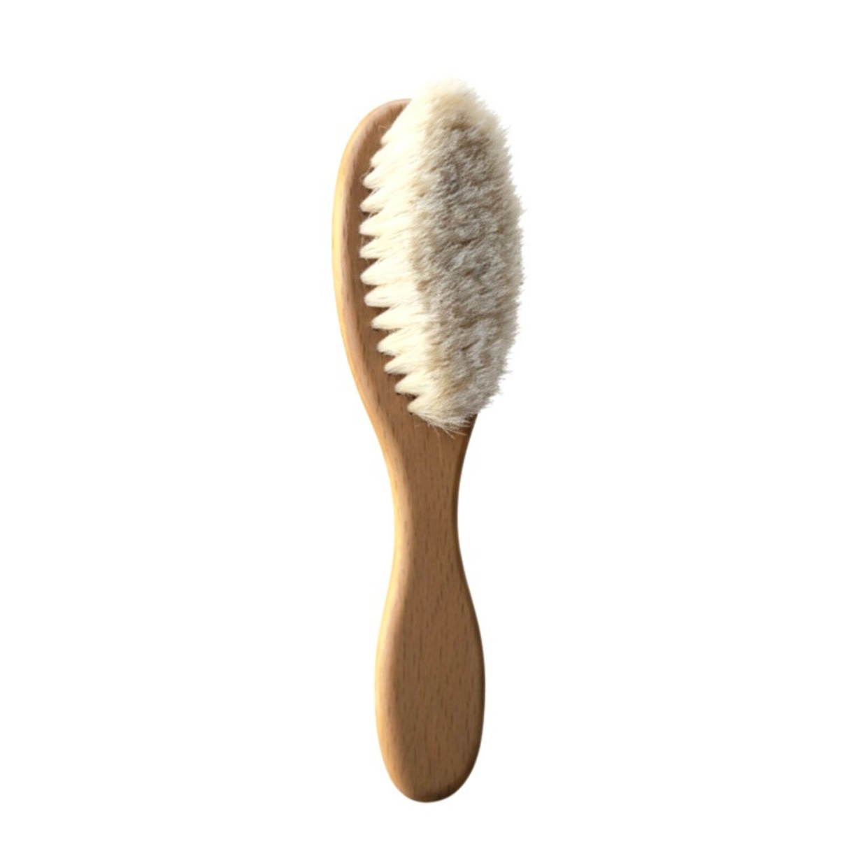 Wooden Soft Barber Fade Brush White