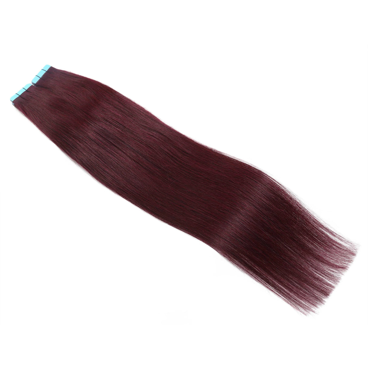 Tape Hair Extensions 21" #99J Burgundy - 100% Human Hair