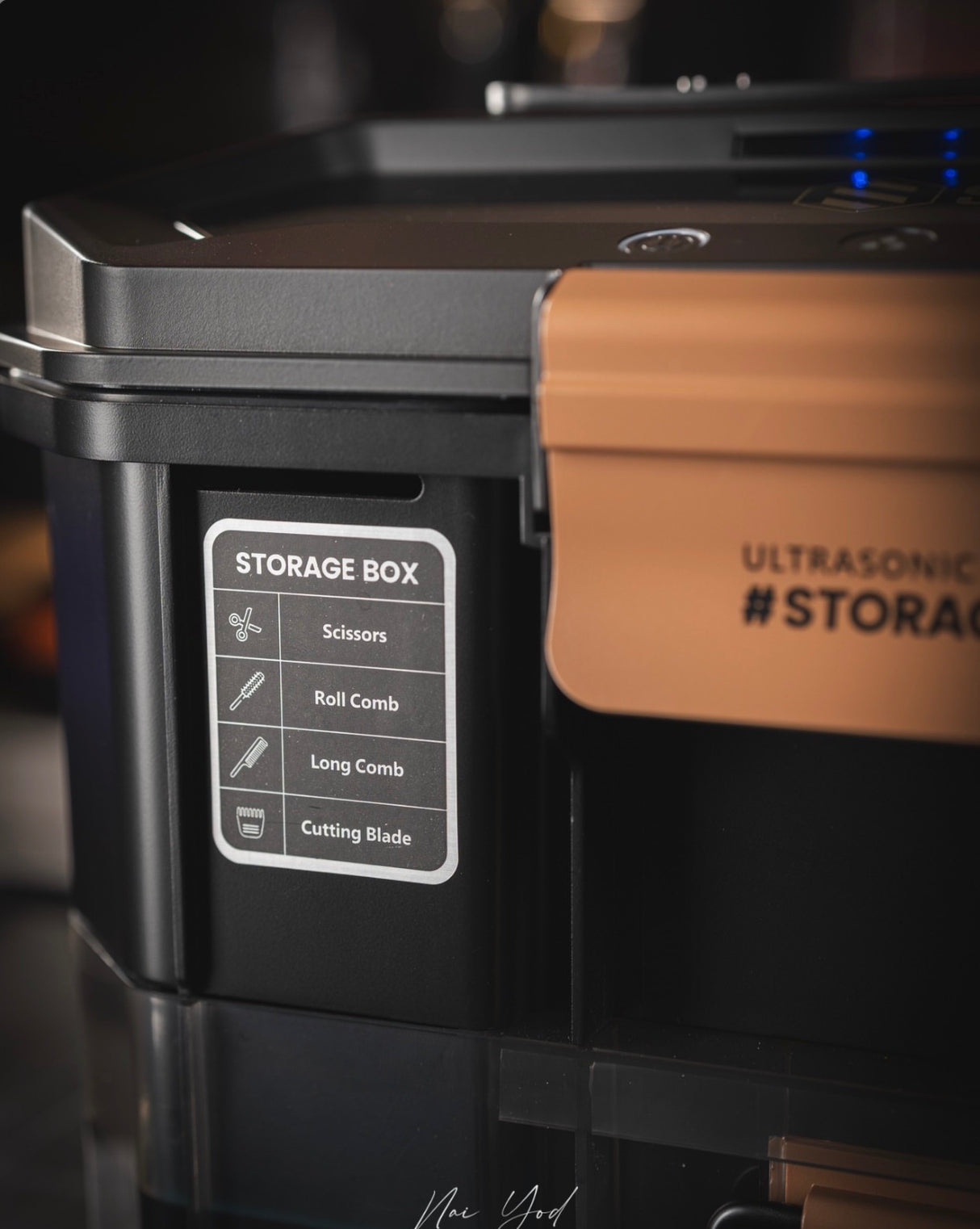 STYLANCE BarberSONIC Disinfectant Storage Box for Clipper Blades & Barber Accessories