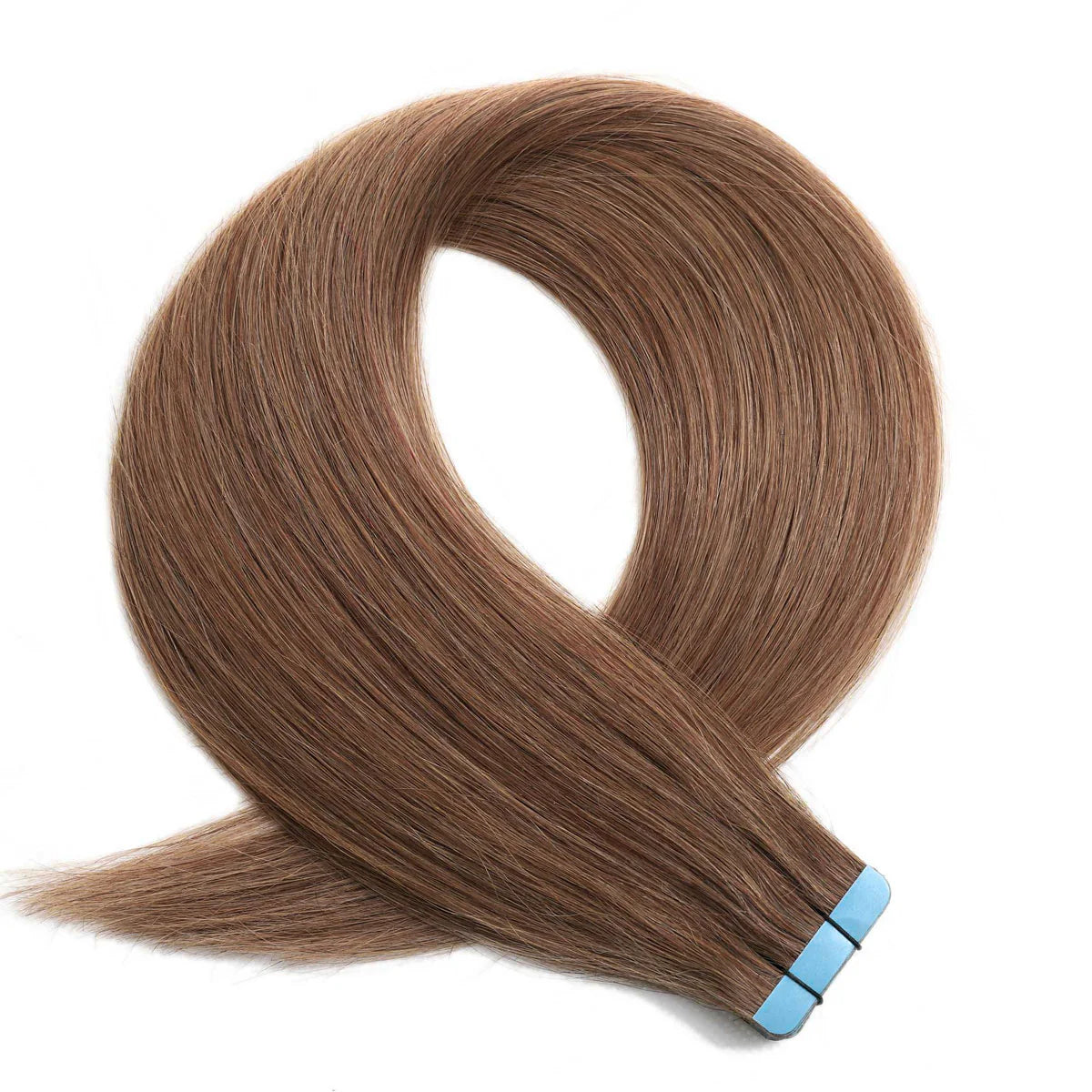 Tape Hair Extensions 21" #6 Medium Brown - 100% Human Hair