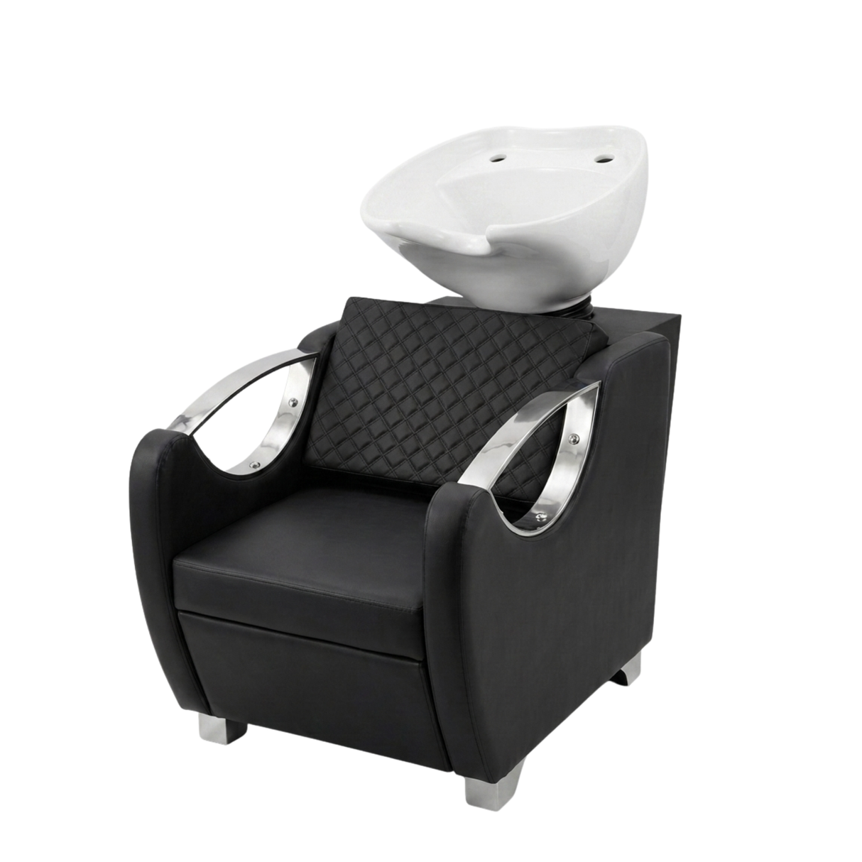 Salon Stainless Handle Shampoo Chair