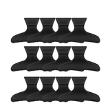 Plastic Hair Clips Pack of 12pcs - Black