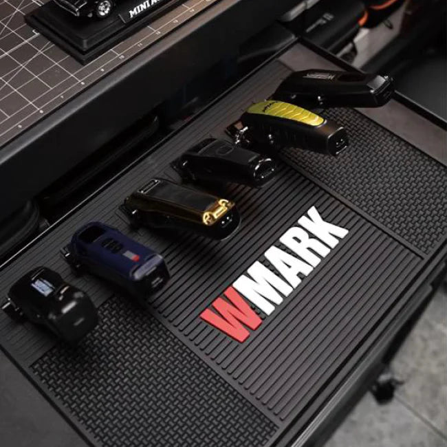WMARK W‑41 Magnetic Barber Mat – Non‑Slip PVC Organizer for Clippers