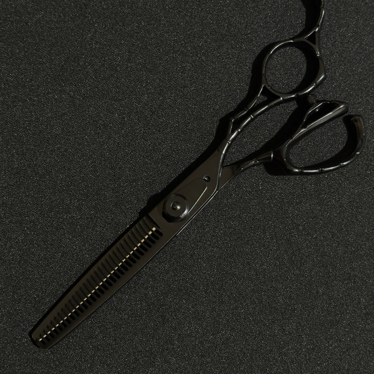 Full Black 6” Salon Thinning Scissor 440c