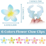 "Ocean Wind Hairpin Set: 6 Large Acrylic Hair Clamps in 6 Colors, Strong Hold,Fits All Hair Types - Theresia Cosmetics - Hair styling - Theresia Cosmetics