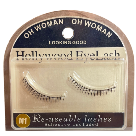 Hollywood EyeLashes Re-usable - adhesive included