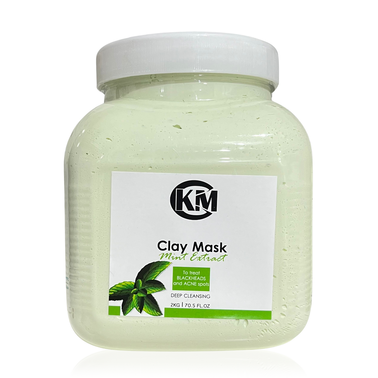KM - Clay Mask Mint Extract , For Balckheads & Acne 2kg