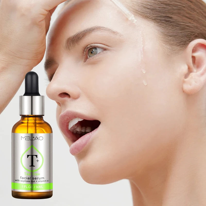 Melao Tea Tree Super Serum: Targets acne, scars, redness, and dark spots. Ideal for sensitive skin. - Theresia Cosmetics - skin care - Theresia Cosmetics